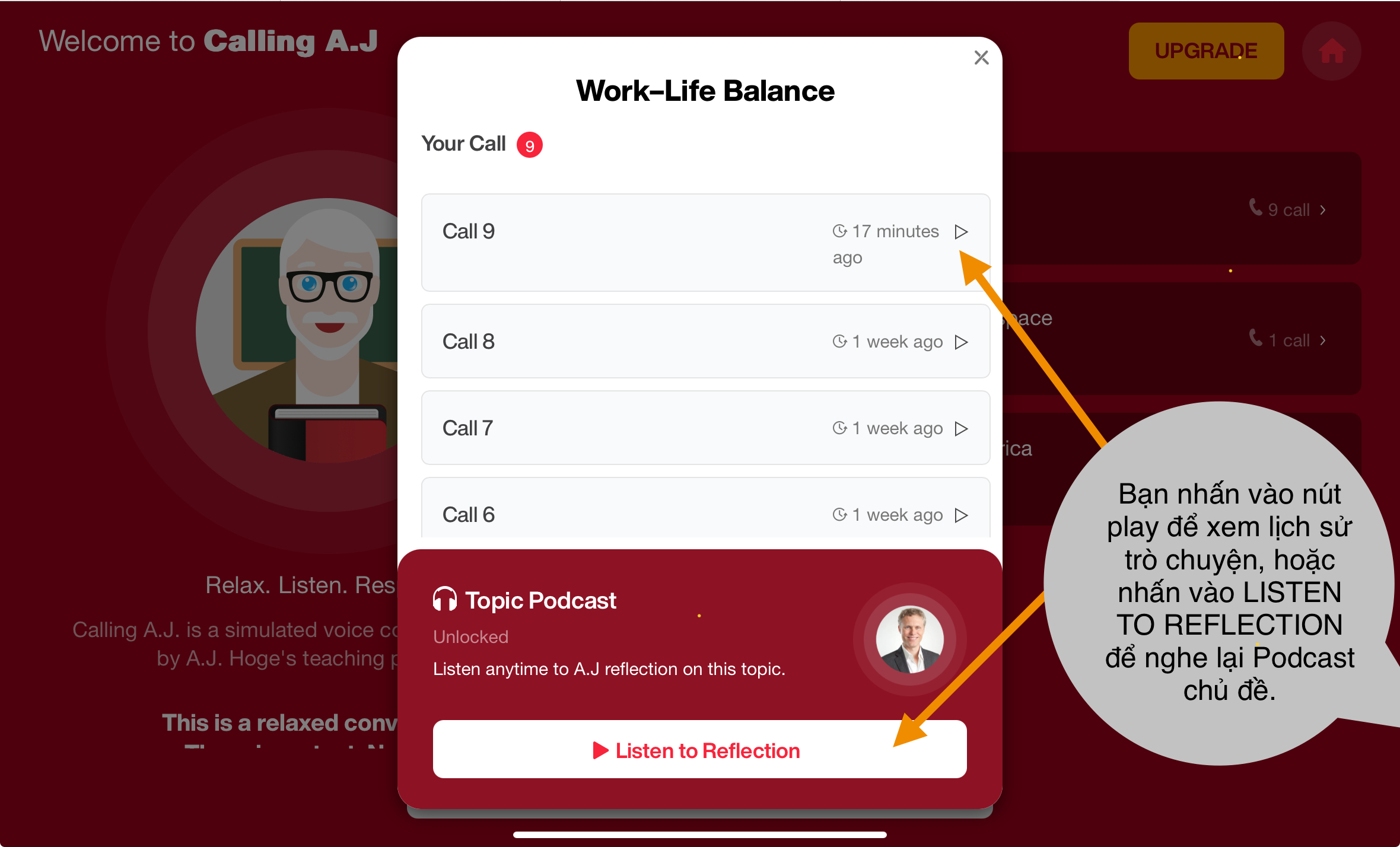 Hướng dẫn sử dụng tính năng Calling AJ trên hệ thống Learning ...