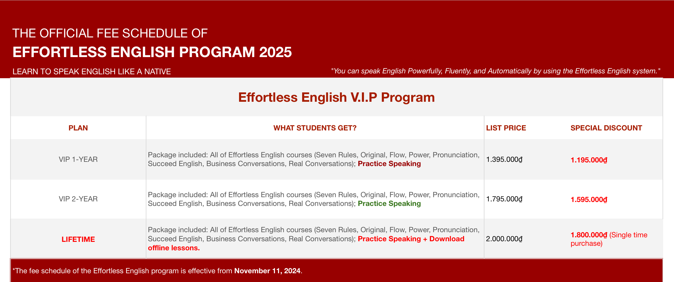 Effortless English 2025